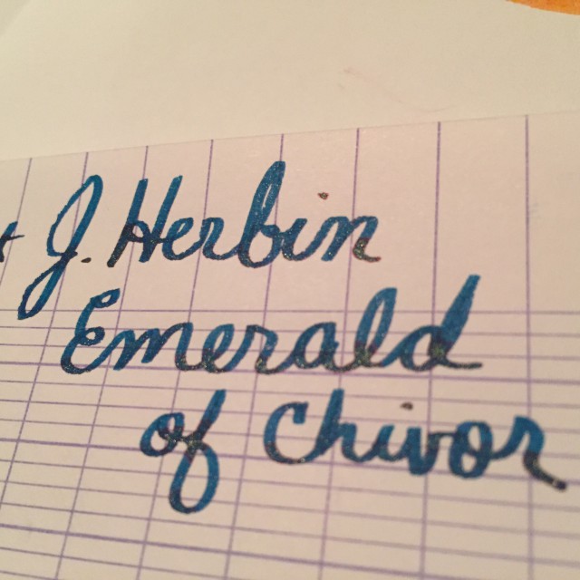 J.Herbin Emerald of Chivor ink, Classic Clairefontaine notebook French ruled