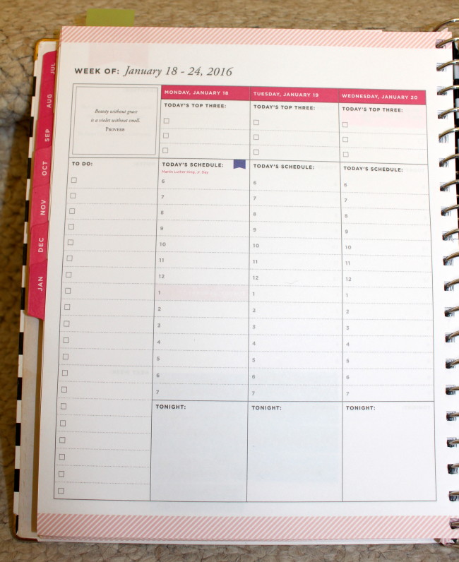 PRINTED WO2P Productivity Edition Pocket Weekly Planner 