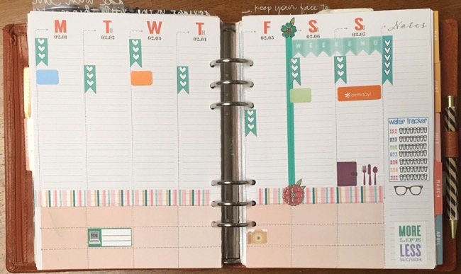 planner, planners, planner setup, week on two pages, inkwell press, primary planner, personal planner, family planner, fitness planner