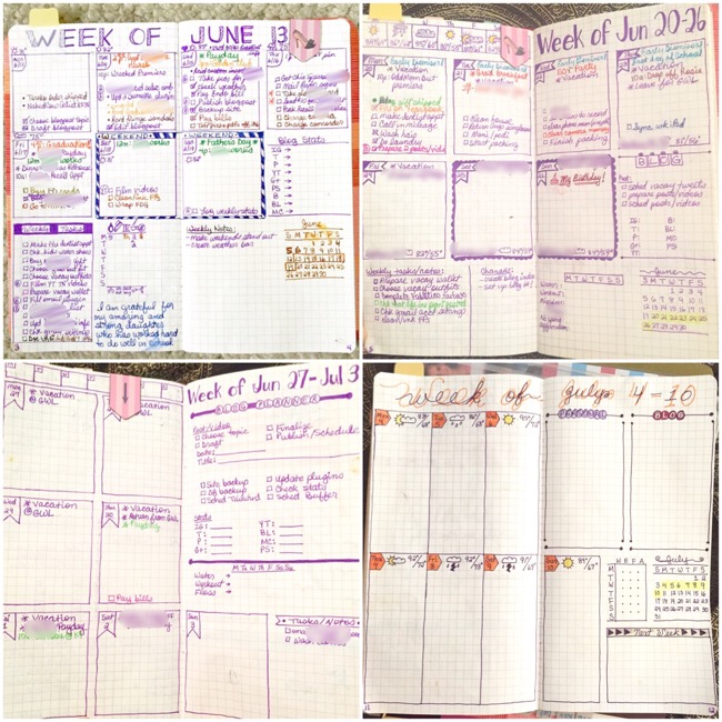 Update On One Book July Bullet Journal Experiment Lildivette