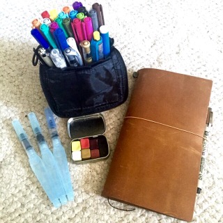 planners, journals, gratitude, midori, travelers notebook, art journal, art supplies, colored pens, colored markers